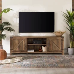 Modern Industrial Barn Door TV Stand For TVs Up To 80" - Saracina Home 24 Modern Industrial Barn Door TV Stand For TVs Up To 80" - Saracina Home -Saracina Home Sales Store GUEST ccb24986 9334 4f63 9b09 68b91e7b9dcb