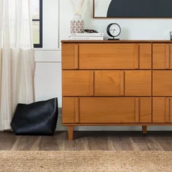 Modern Vertical Accent Solid Wood 6 Drawer Double Dresser - Saracina Home 30 Modern Vertical Accent Solid Wood 6 Drawer Double Dresser - Saracina Home -Saracina Home Sales Store GUEST cd7c2818 9a18 469d 807e 39f6e5d38ae6