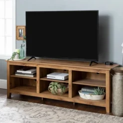 Transitional 6 Cubby Wood Open Storage Wood TV Stand For TVs Up To 80"- Saracina Home 21 Transitional 6 Cubby Wood Open Storage Wood TV Stand For TVs Up To 80"- Saracina Home -Saracina Home Sales Store GUEST ce83f227 95ad 48d0 9fb8 48e192d8fef5
