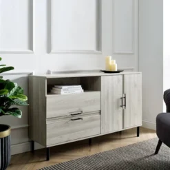 56" 2 Door Contemporary Sideboard - Saracina Home -Saracina Home Sales Store GUEST cee6f9ef 3ed0 415f 9c1a 1c94171803ea