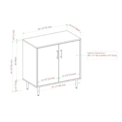 Angelo Modern Bookmatch Accent Cabinet - Saracina Home -Saracina Home Sales Store GUEST cf0b4a1a 7813 4e3e aff3 4cb726389e84