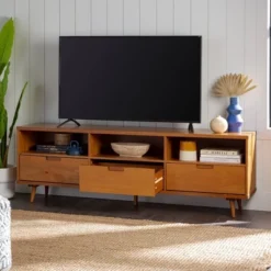 Cara 3 Drawer Mid-Century Modern 3 Drawer TV Stand For TVs Up To 80" - Saracina Home 24 Cara 3 Drawer Mid-Century Modern 3 Drawer TV Stand For TVs Up To 80" - Saracina Home -Saracina Home Sales Store GUEST d0c50bac b70e 4f4a 80ee 5b7b6555975b