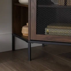 Corner TV Stand For TVs Up To 55" With Metal Mesh Doors - Saracina Home 23 Corner TV Stand For TVs Up To 55" With Metal Mesh Doors - Saracina Home -Saracina Home Sales Store GUEST d146f13e 2246 470e ad99 b83d0c69a362