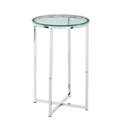 Vivian Glam X Leg Round Side Table - Saracina Home -Saracina Home Sales Store GUEST d1955743 21af 4353 ac5d d84c0ff0a989