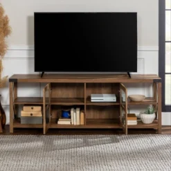Sophie Rustic Farmhouse X Frame Glass Doors TV Stand For TVs Up To 80" Rustic Oak - Saracina Home 26 Sophie Rustic Farmhouse X Frame Glass Doors TV Stand For TVs Up To 80" Rustic Oak - Saracina Home -Saracina Home Sales Store GUEST d6d2292c 18ca 4be9 ad8e 5e85a70830ba