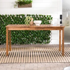 Acacia Wood Patio Simple Rectangle Dining Table - Saracina Home 22 Acacia Wood Patio Simple Rectangle Dining Table - Saracina Home -Saracina Home Sales Store GUEST d71448eb 7214 48b4 83a5 08c28939f243