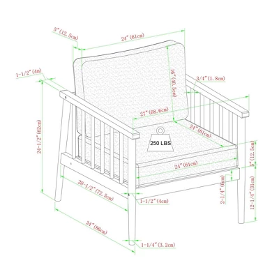 Saracina Home 4pc Modern Boho Eucalyptus Spindle Outdoor Conversation Set 7 Saracina Home 4pc Modern Boho Eucalyptus Spindle Outdoor Conversation Set - Image 7