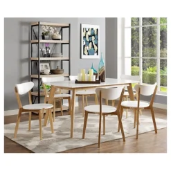 59" Retro Modern Wood Kitchen Dining Table - Saracina Home -Saracina Home Sales Store GUEST d8e12fab 34b9 43d6 bd50 4047f2e9c027