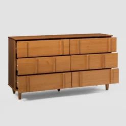 Modern Vertical Accent Solid Wood 6 Drawer Double Dresser - Saracina Home 36 Modern Vertical Accent Solid Wood 6 Drawer Double Dresser - Saracina Home -Saracina Home Sales Store GUEST dad44077 d13a 4df5 9c02 138c7fbc4767