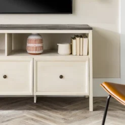 Farmhouse 3 Drawer Wood TV Stand For TVs Up To 65" - Saracina Home 23 Farmhouse 3 Drawer Wood TV Stand For TVs Up To 65" - Saracina Home -Saracina Home Sales Store GUEST db616c55 957b 4465 80b7 0cddcd1d7792