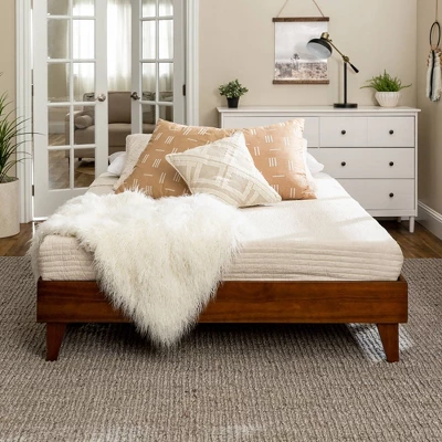 Alice Mid-Century Solid Wood Platform Bed - Saracina Home 1 Alice Mid-Century Solid Wood Platform Bed - Saracina Home