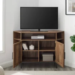 Atticus Modern Farmhouse 2 Door Corner TV Stand For TVs Up To 55" Rustic Oak - Saracina Home 16 Atticus Modern Farmhouse 2 Door Corner TV Stand For TVs Up To 55" Rustic Oak - Saracina Home -Saracina Home Sales Store GUEST ddaa755e d260 41e3 9b45 b1bba75878ea