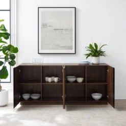 Contemporary Storage With 4 Doors Sideboard - Saracina Home -Saracina Home Sales Store GUEST dde73520 bee9 4841 b01e afd30233f4c4