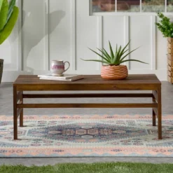 Outdoor Acacia Wood Slatted Coffee Table - Saracina Home -Saracina Home Sales Store GUEST debde3dc c192 4cba 810b c66f2eb01197