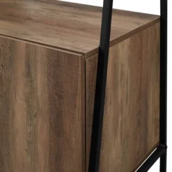 72" Open Shelf And Closed Storage Cabinet Ladder Bookcase - Saracina Home -Saracina Home Sales Store GUEST ded49d99 27c1 4ea8 a1ba cd985adc4624