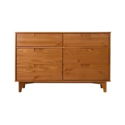 Mid-Century Modern Groove Wood 6 Drawer Dresser - Saracina Home -Saracina Home Sales Store GUEST df73fcb6 1e74 4709 ae75 c24412f90be1