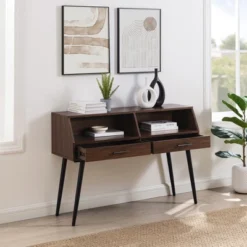 Modern 2 Drawer Angled Console Table - Saracina Home -Saracina Home Sales Store GUEST e0b93a76 c480 46a3 b0f5 40702f1eaac3