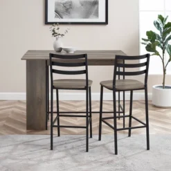 3pc Counter Height Drop Leaf Dining Set Gray Wash - Saracina Home -Saracina Home Sales Store GUEST e22cbfa9 8d5c 4f5b 8e8e 693bbfc7e5ae