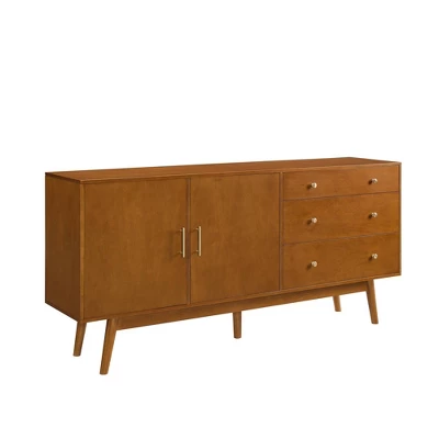70" Mid-century Modern 3 Drawer And 2 Door Sideboard - Saracina Home 5 70" Mid-century Modern 3 Drawer And 2 Door Sideboard - Saracina Home - Image 5