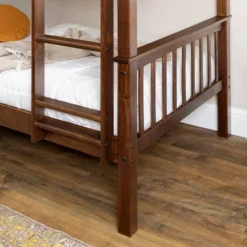 Twin Over Twin Transitional Cottage Solid Pine Bunk Bed Walnut - Saracina Home 10 Twin Over Twin Transitional Cottage Solid Pine Bunk Bed Walnut - Saracina Home -Saracina Home Sales Store GUEST e677b28d 138d 4661 9f11 0cbfc56bbb04