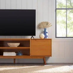 Solid Wood Mid-Century Modern TV Stand For TVs Up To 80" - Saracina Home -Saracina Home Sales Store GUEST f09c7b08 f76c 453d bb2f 0629cfb1822f