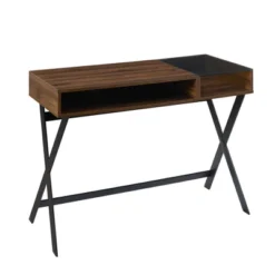 Modern Mixed Material Open Storage Computer Desk - Saracina Home -Saracina Home Sales Store GUEST f0feb8f6 a1b0 410c 9392 29f7798db36f