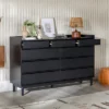 Mid-Century Modern Solid Wood 9 Drawer Horizontal Dresser - Saracina Home