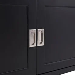 Sliding Door Transitional Wood Storage TV Stand For TVs Up To 80" Black - Saracina Home 9 Sliding Door Transitional Wood Storage TV Stand For TVs Up To 80" Black - Saracina Home -Saracina Home Sales Store GUEST f1d66005 457d 485f a2c1 9b8e6244b87c