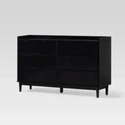 Mid-Century Modern Solid Wood 6 Drawer Double Dresser - Saracina Home -Saracina Home Sales Store GUEST f28737c7 21cc 4ac1 a20c e0fb2c873759