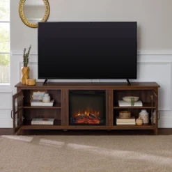 Tasi Transitional Farmhouse Glass Window Pane Door With Electric Fireplace TV Stand For TVs Up To 80" - Saracina Home -Saracina Home Sales Store GUEST f311f96d d499 42c9 8cd1 6739a79235a7