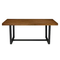 72" Modern Farmhouse Solid Wood Distressed Plank Top Dining Table - Saracina Home -Saracina Home Sales Store GUEST f3b45370 7ce8 40ee bb88 d712021abaa9