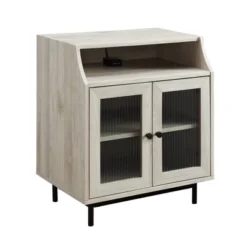 Fluted Glass Double Door Nightstand With USB Port - Saracina Home 9 Fluted Glass Double Door Nightstand With USB Port - Saracina Home -Saracina Home Sales Store GUEST f46c2f0e 9c50 4fcb 9918 e3a20ba636f8