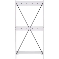 68" Solid Wood X Back Angled Hall Tree White Wash - Saracina Home 19 68" Solid Wood X Back Angled Hall Tree White Wash - Saracina Home -Saracina Home Sales Store GUEST f4c3d1cc 6437 47e5 8991 237afb08aaf8