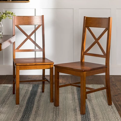 Set Of 2 Traditional Distressed Wood Dining Chairs - Saracina Home 4 Set Of 2 Traditional Distressed Wood Dining Chairs - Saracina Home - Image 4