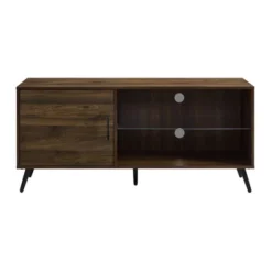Single Door Mid-Century Modern TV Stand For TVs Up To 58" Dark Walnut - Saracina Home -Saracina Home Sales Store GUEST f7633595 8d40 4fdc ab20 d58671c2ed16