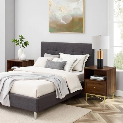 Jones Modern 1 Drawer Nightstand With Cubby - Saracina Home 8 Jones Modern 1 Drawer Nightstand With Cubby - Saracina Home - Image 8