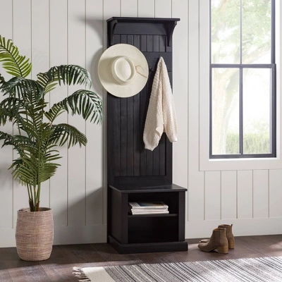 Waylon Rustic Farmhouse Solid Wood Tall Hall Tree - Saracina Home 15 Waylon Rustic Farmhouse Solid Wood Tall Hall Tree - Saracina Home - Image 15