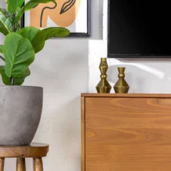Solid Wood Mid-Century Modern TV Stand For TVs Up To 65" - Saracina Home -Saracina Home Sales Store GUEST faab6dec 2110 4cdc b95e 363b96218060