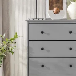 Stiva Classic Mid-Century Modern Vertical 4 Drawer Dresser Gray - Saracina Home -Saracina Home Sales Store GUEST fbe0a89b f3dc 400d 9beb bb43d3423973