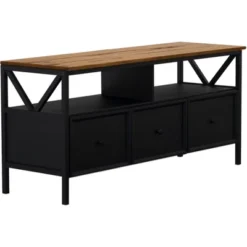 Farmhouse 3 Drawer Wood TV Stand For TVs Up To 65" - Saracina Home 38 Farmhouse 3 Drawer Wood TV Stand For TVs Up To 65" - Saracina Home -Saracina Home Sales Store GUEST fc1a9118 3287 4e9f 8c3f a5bc99fcca42