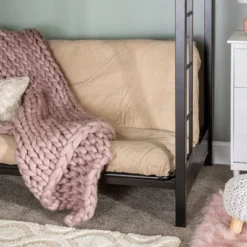 Twin Over Futon Analise Metal Bunk Bed Black - Saracina Home -Saracina Home Sales Store GUEST ffe84cd1 2ca5 49b4 b5d9 a86751b3e5fc